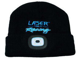 Laser Tools Racing Beanie Hat with Rechargeable Lamp