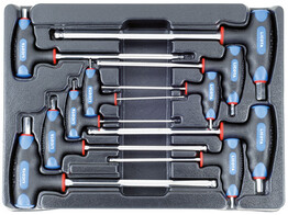 10pcs T Handle ball point hex set