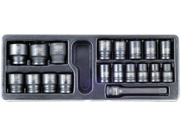  19pcs 1/2   impact socket set 