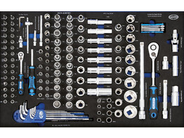  EVA 148pcs 1/4  -1/2   ratchet handle socket and bit set 