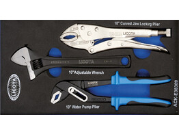 EVA 3pcs adjustable wrench   pipe pliers set