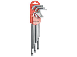 Set 9 torxsleutels in L-vorm