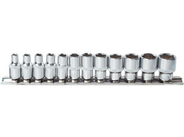 Set 1/2   douilles courtes 6pans 12pcs 10-24mm 