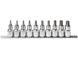  10pcs 1/2   Torx Bit socket set T20-T70 