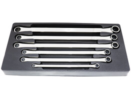 Ringsleutelset Plat  6-dlg Metrisch