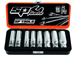 3/8  Dr Socket Set - Magnetic Spark Plug - Metric/SAE - 8pc 
