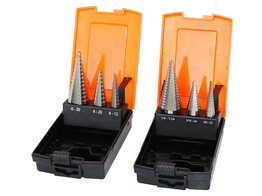 Set de 3 fraises etagees titanees HSS  4 a 30mm