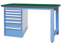 Werkbank met 6 ladenblok 1524x650x885mm