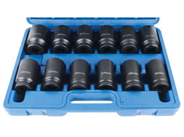 Set longues douilles a chocs 3/4   12pcs 24-41mm 6p 