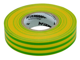 Ruban isolant 19mm x 33m vert-jaune