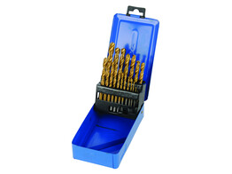 Set meches acier rapide HSS titane 19pcs 1-10mm