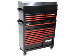 Servante Et Topbox Noir/Rouge 19 Tiroirs Custom Sumo