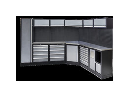 Unite D Angle Elargie Serie Workshop Avec Plan De Travail En Inox