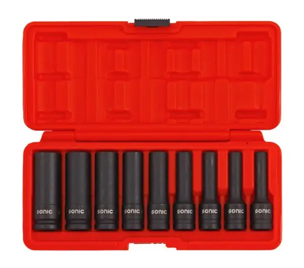 Doppenset 1/2'', Torx-E slagdoppen lang 9-dlg.