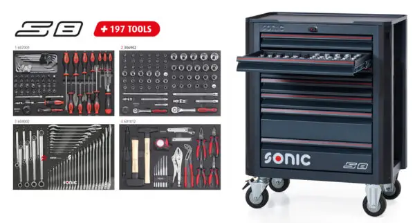 SERVANTE SONIC S8 NEXT REMPLI DE 197 PCS. - Image 2