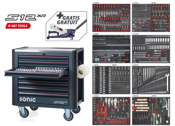 SERVANTE SONIC S12XD NEXT REMPLI DE 887 PCS. - Image 2